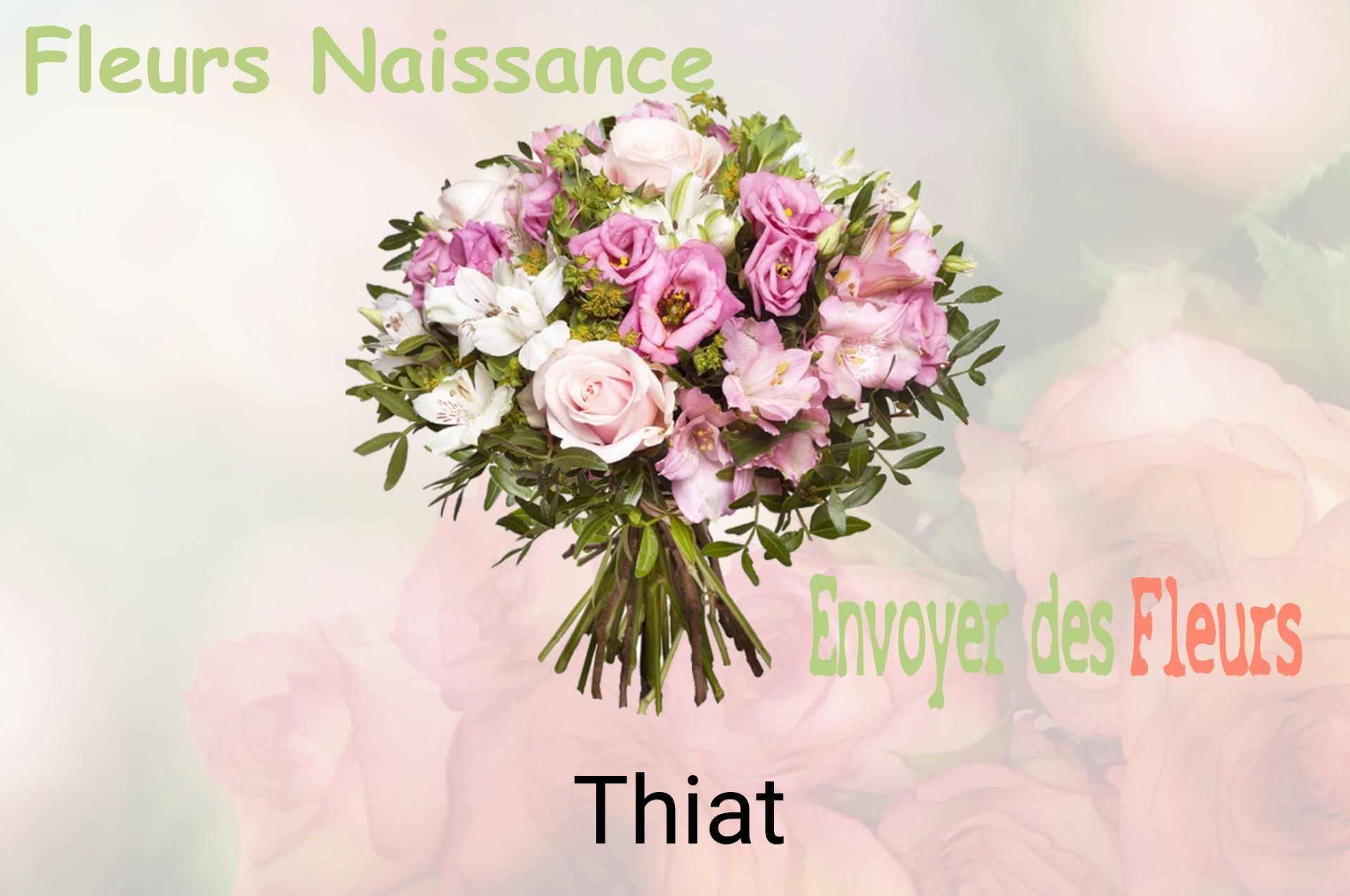 Bouquet de fleurs de naissance livré à Thiat